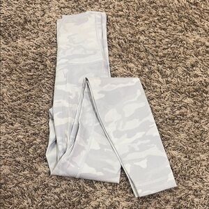 lululemon athletica Gray and White Leggings